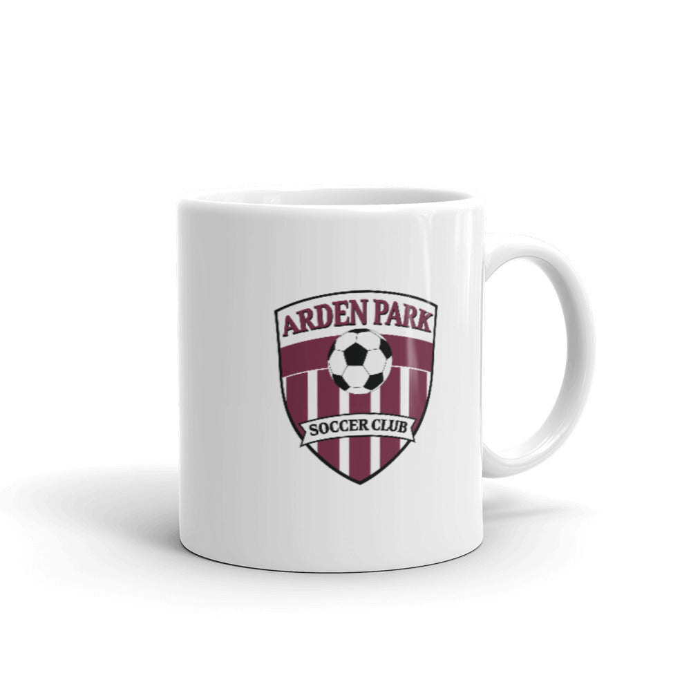 AP Soccer White Glossy Mug